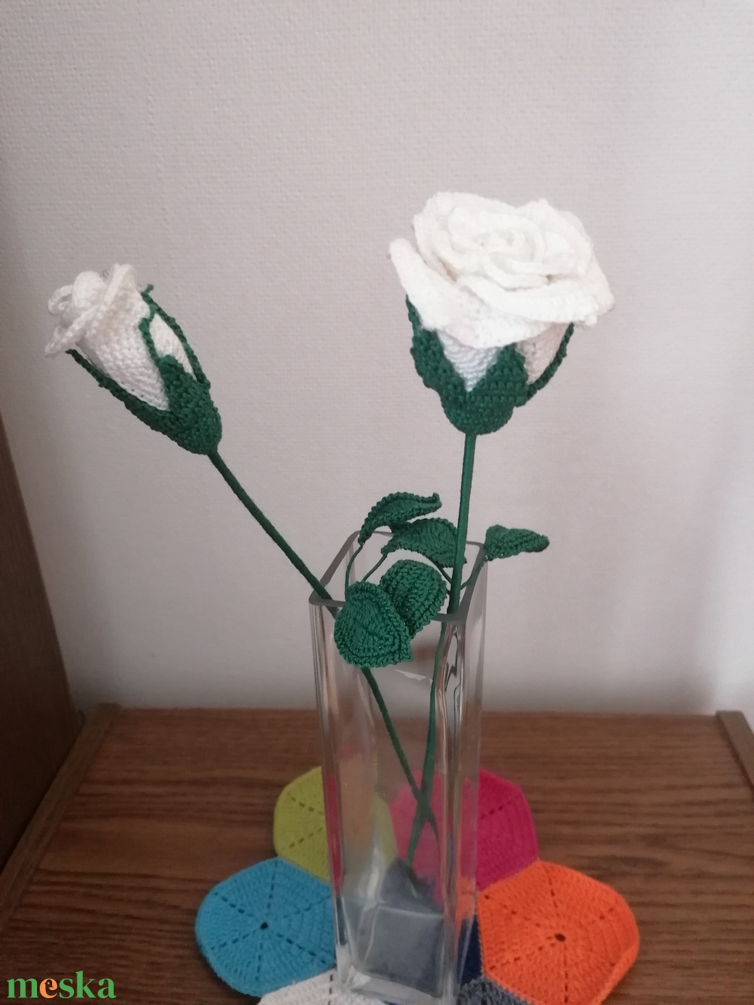 Fehér rózsa  - otthon & életmód - virágdekoráció - virágok - szálas virág - Meska.hu