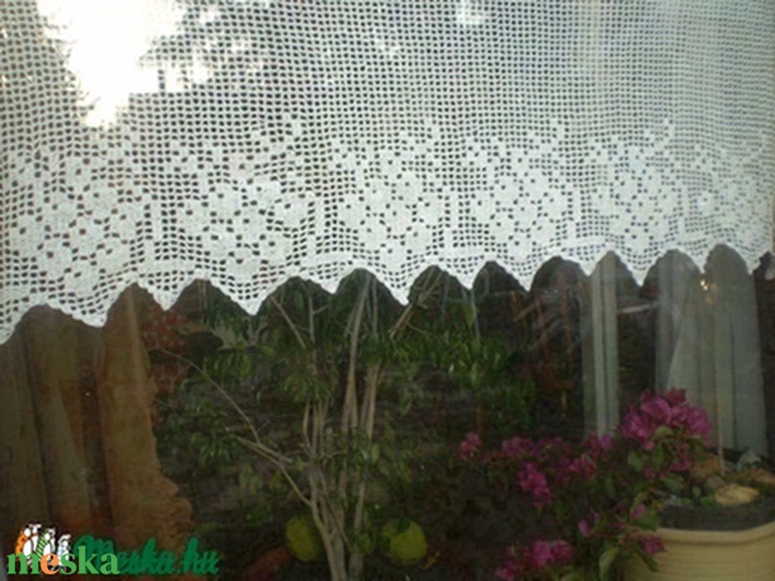 Szüretre hangolva Vintage,szőlőfürtös horgolt vitrázs függöny - otthon & életmód - lakástextil - függöny és kiegészítő - vitrázs függöny - Meska.hu