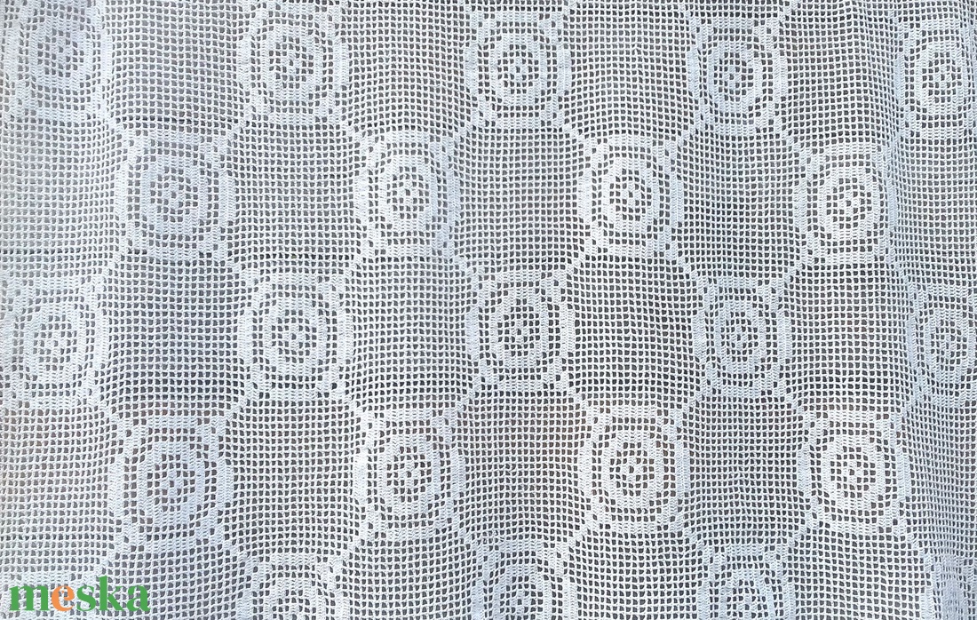 Múltból kapott örökség nyomán 2Fehér horgolt  népi motívumos csipke függöny - otthon & életmód - lakástextil - függöny és kiegészítő - vitrázs függöny - Meska.hu