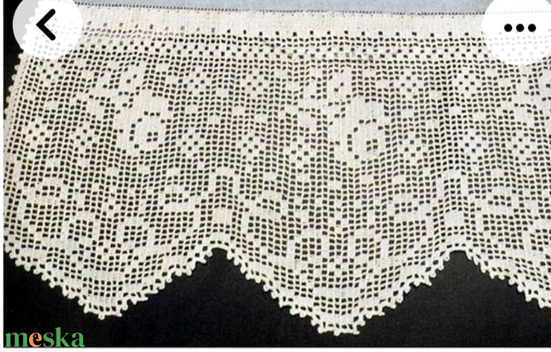 Emlékek a múltból-Fehér vitrázs rózsa mintás függöny  - otthon & életmód - lakástextil - függöny és kiegészítő - függöny - Meska.hu