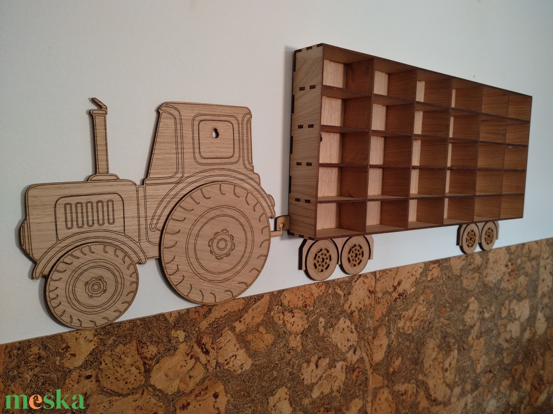 Kisautó tartó traktor fali polc - otthon & életmód - bútor - polc - Meska.hu Kisautó tartó traktor fali polc - otthon & életmód - bútor - polc - Meska.hu