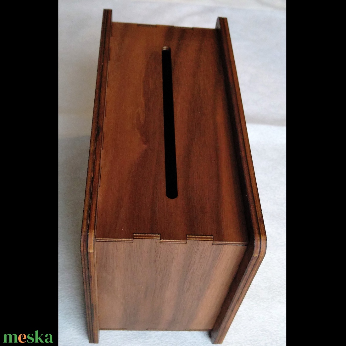 Dekoratív fa persely - otthon & életmód - dekoráció - asztal és polc dekoráció - persely - Meska.hu