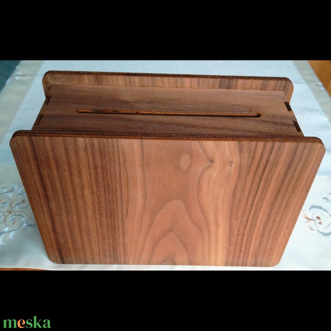 Dekoratív fa persely - otthon & életmód - dekoráció - asztal és polc dekoráció - persely - Meska.hu