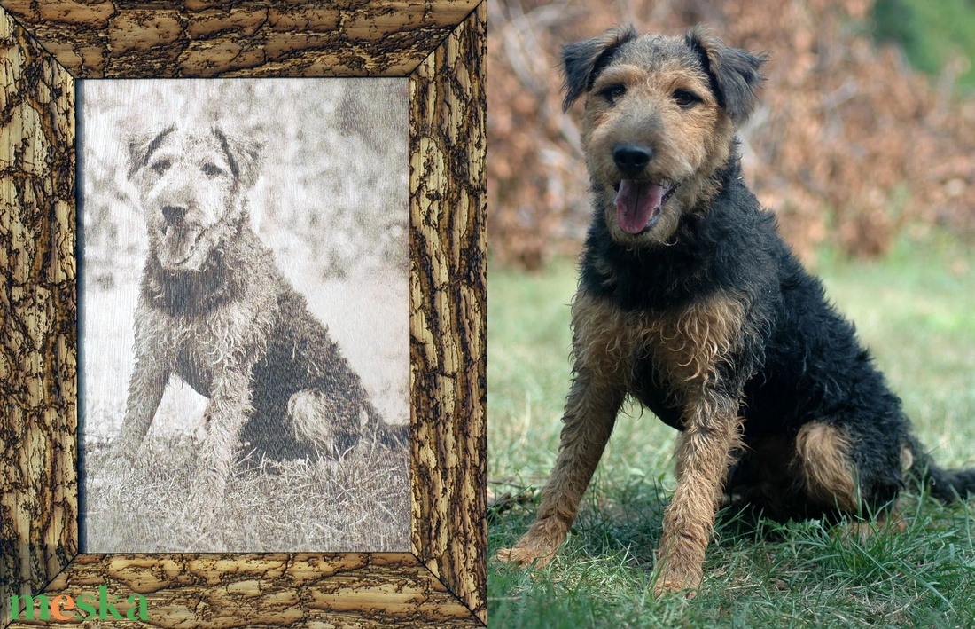 Fotó lézergravírozás fára � A5 méretű egyedi fa kép emlékekhez - otthon & életmód - dekoráció - kép & falikép - fából készült kép - Meska.hu