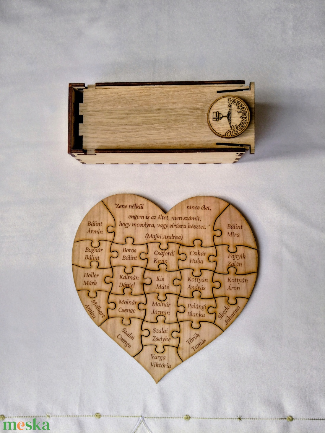 Ballagási emlékszív puzzle egyedi nevekkel - játék & sport - puzzle - forma puzzle - Meska.hu