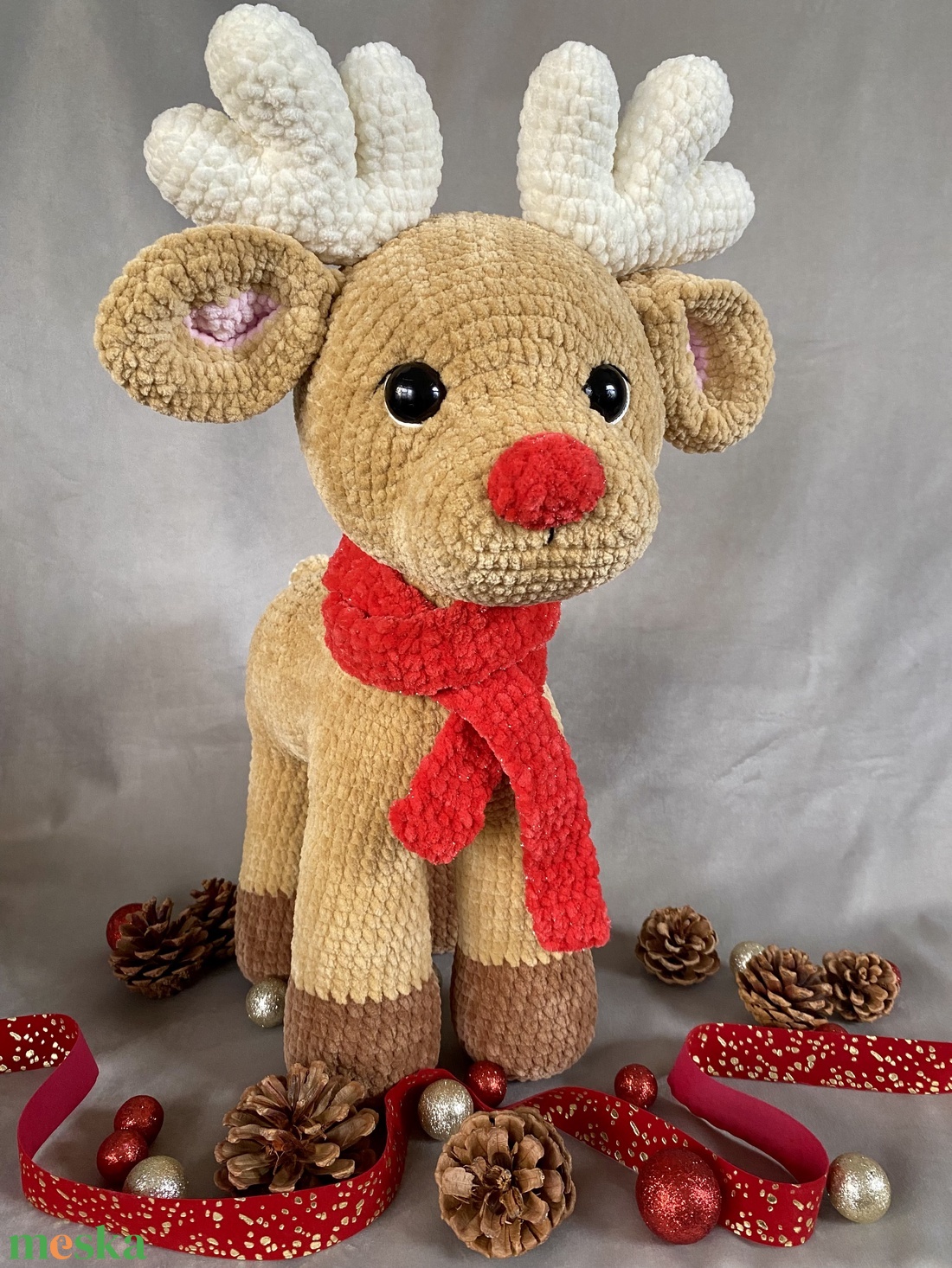 Horgolt óriás rénszarvas - játék & sport - plüssállat & játékfigura - más figura - Meska.hu