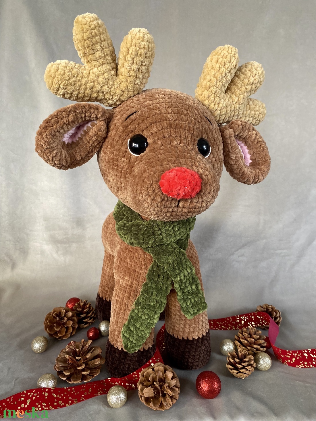 Horgolt óriás rénszarvas - játék & sport - plüssállat & játékfigura - más figura - Meska.hu