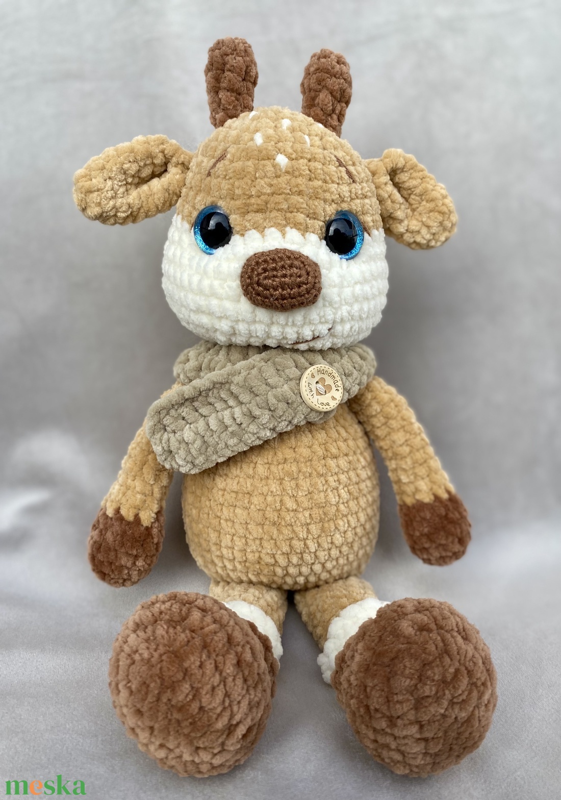 Horgolt rénszarvas - játék & sport - plüssállat & játékfigura - más figura - Meska.hu