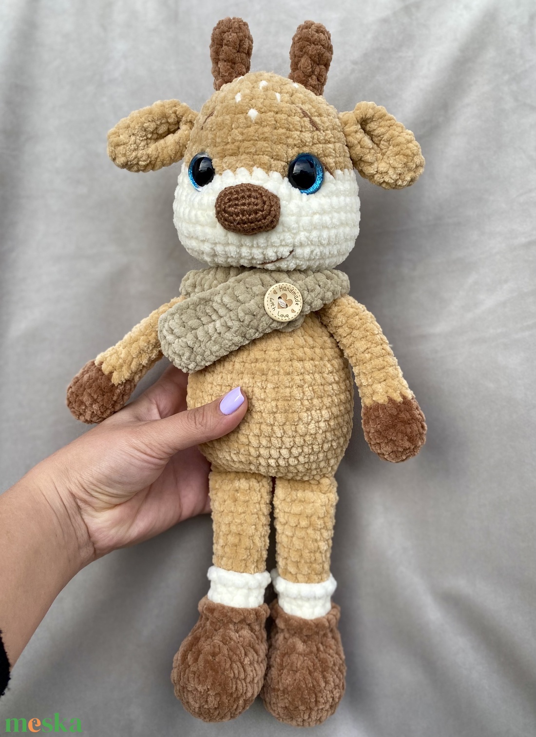 Horgolt rénszarvas - játék & sport - plüssállat & játékfigura - más figura - Meska.hu