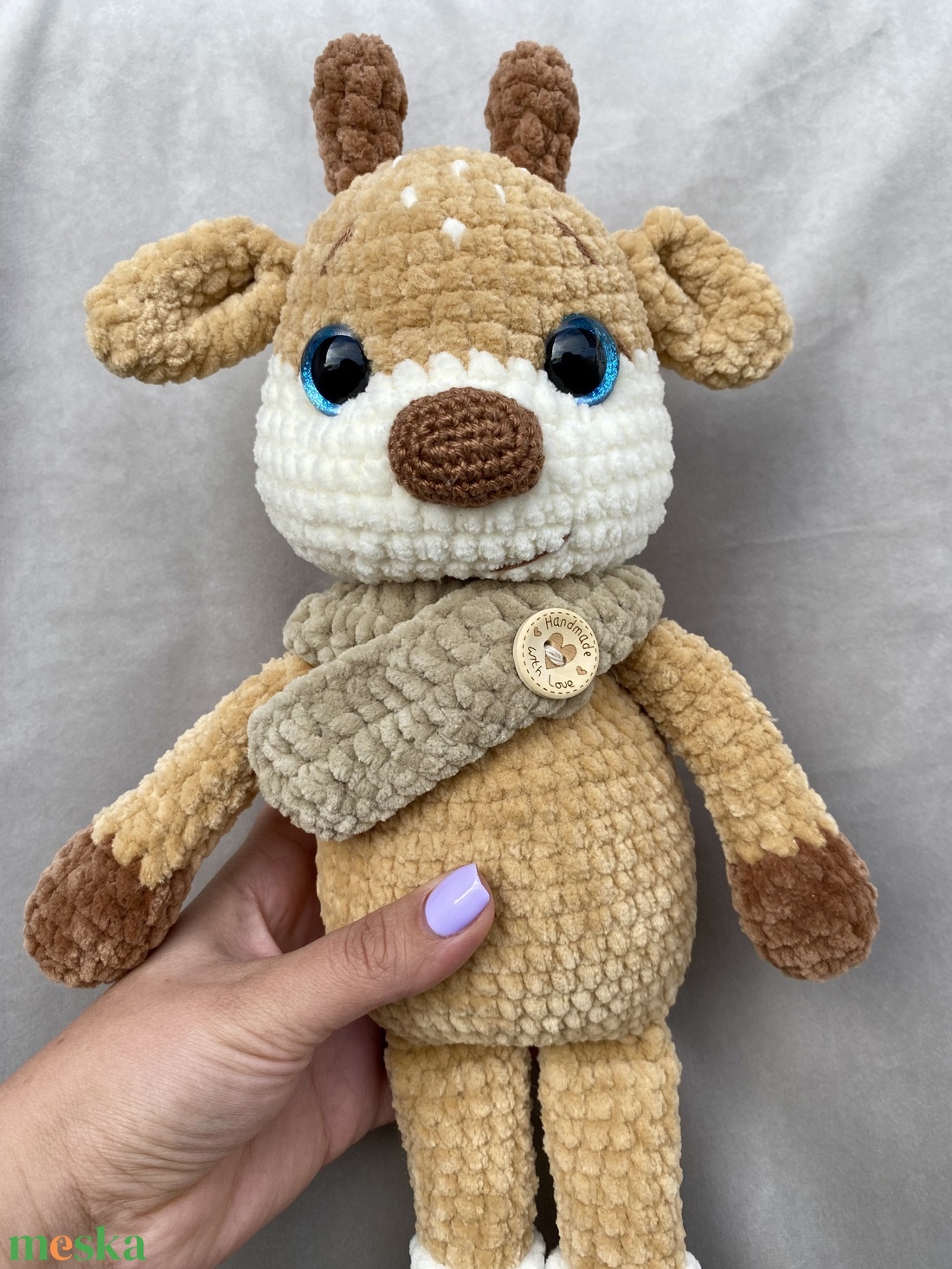 Horgolt rénszarvas - játék & sport - plüssállat & játékfigura - más figura - Meska.hu