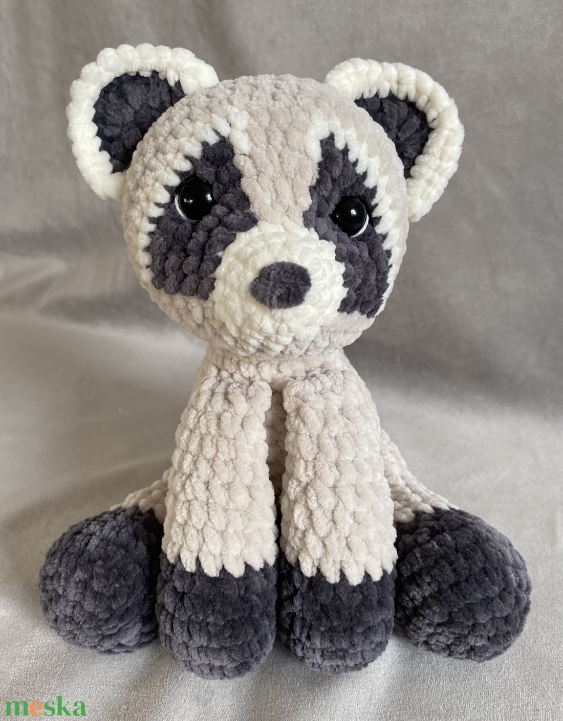 Horgolt mosómedve - játék & sport - plüssállat & játékfigura - maci - Meska.hu