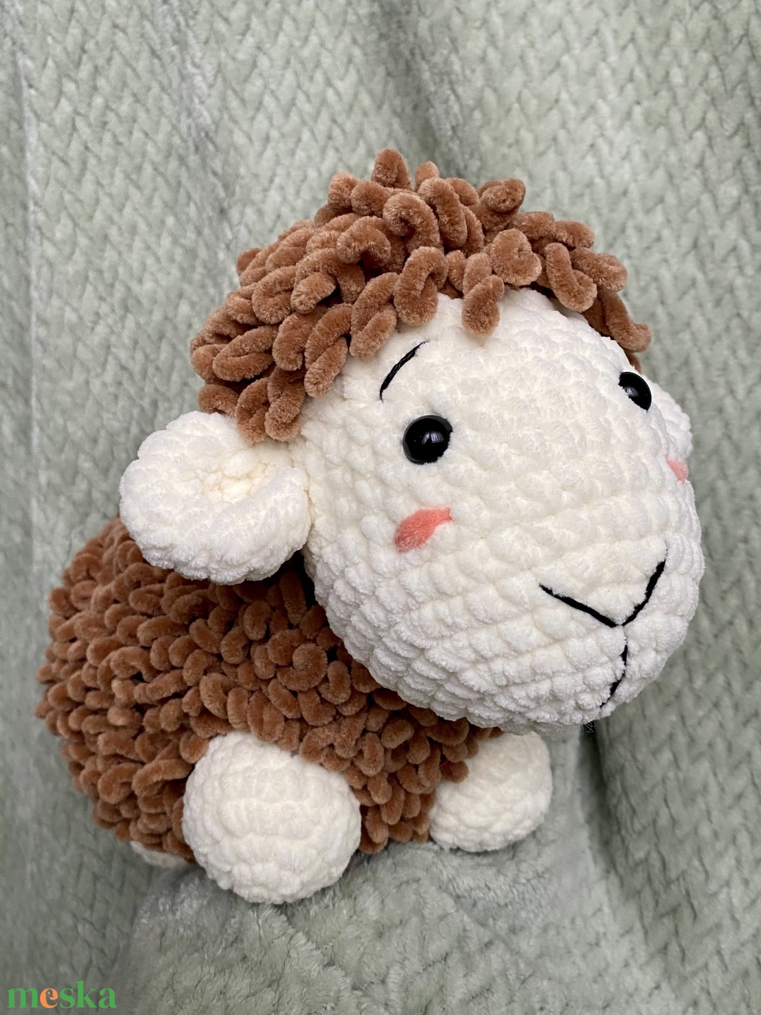 Horgolt bárány - játék & sport - plüssállat & játékfigura - plüss bárány - Meska.hu