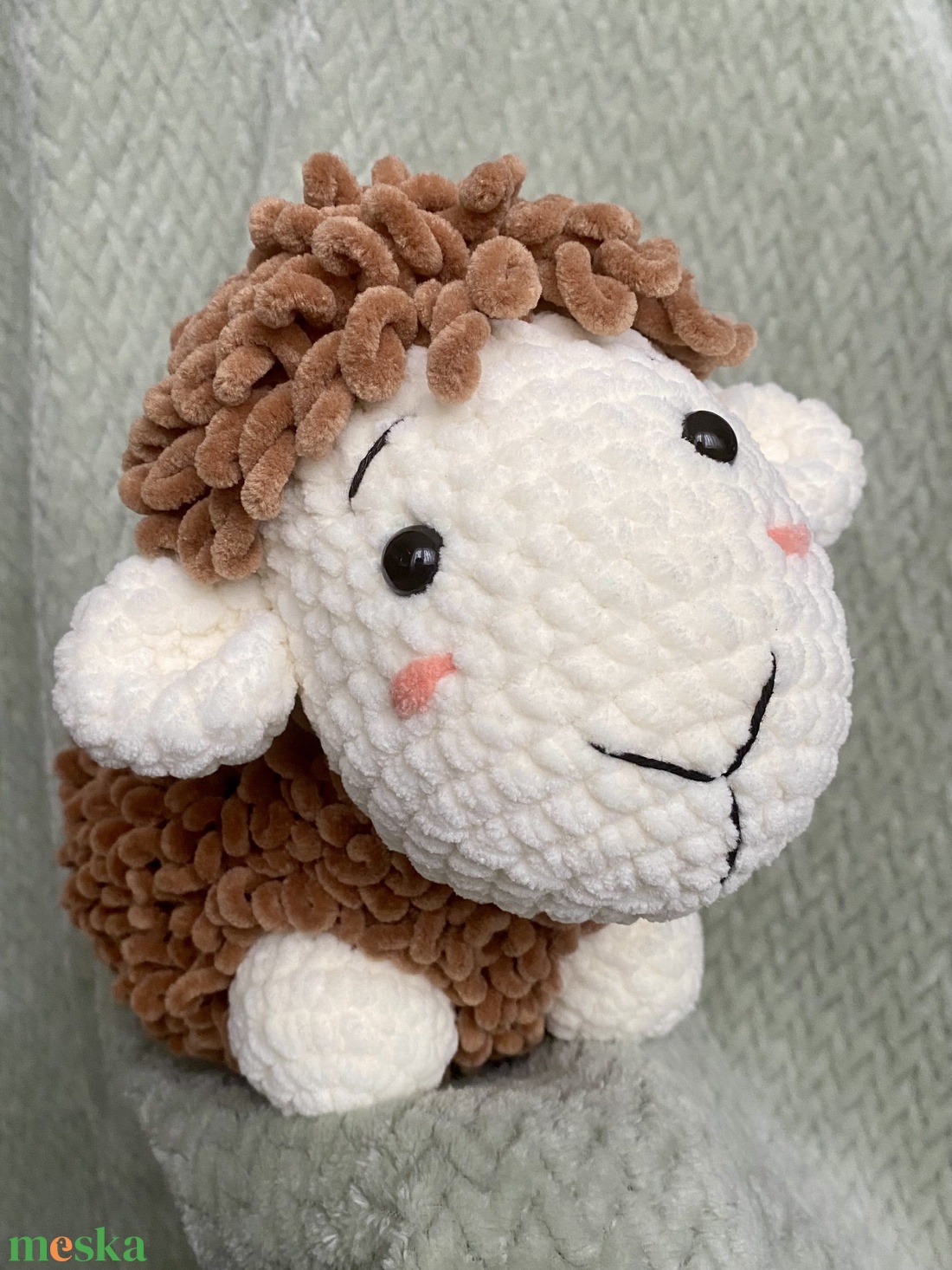 Horgolt bárány - játék & sport - plüssállat & játékfigura - plüss bárány - Meska.hu