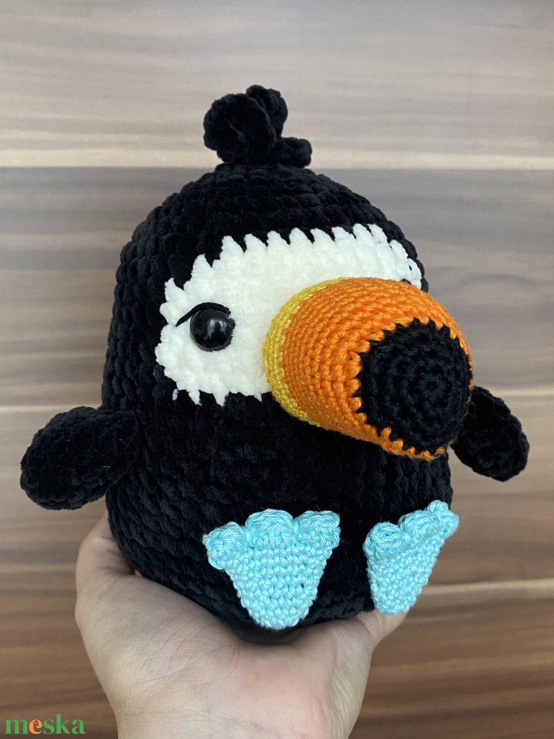 Horgolt tukán - játék & sport - plüssállat & játékfigura - madár - Meska.hu