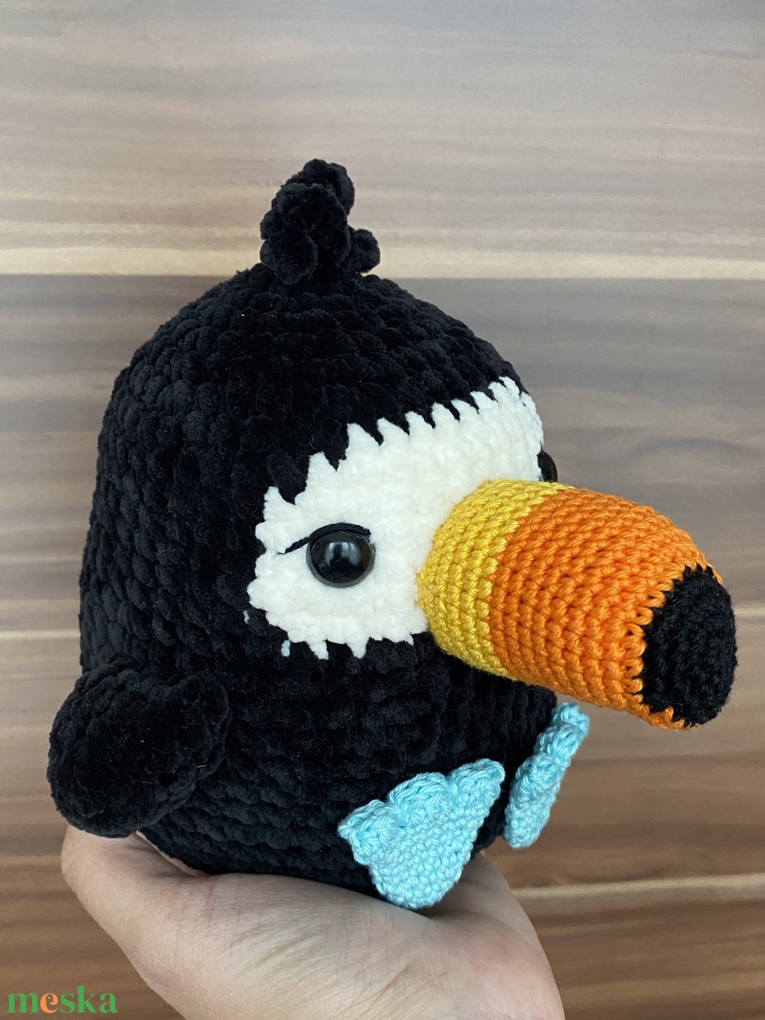 Horgolt tukán - játék & sport - plüssállat & játékfigura - madár - Meska.hu