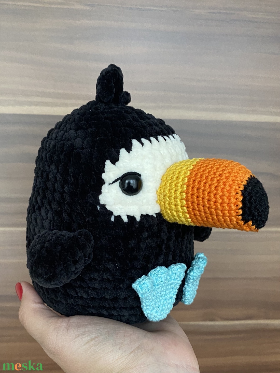 Horgolt tukán - játék & sport - plüssállat & játékfigura - madár - Meska.hu