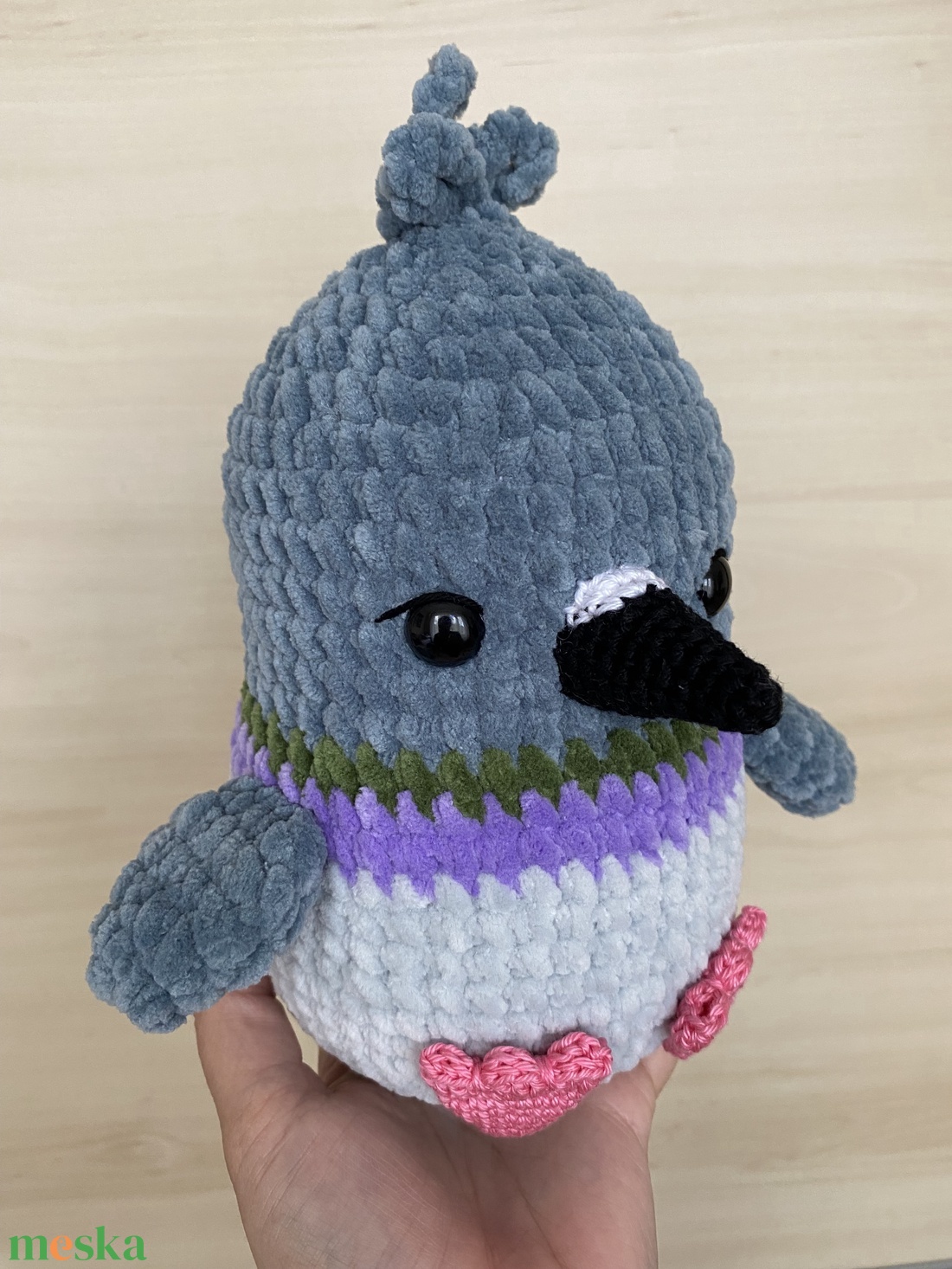 Horgolt galamb - játék & sport - plüssállat & játékfigura - madár - Meska.hu