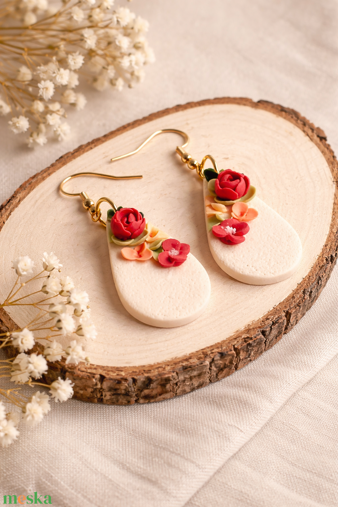 Camilla fülbevaló - ékszer - fülbevaló - lógó csepp fülbevaló - Meska.hu