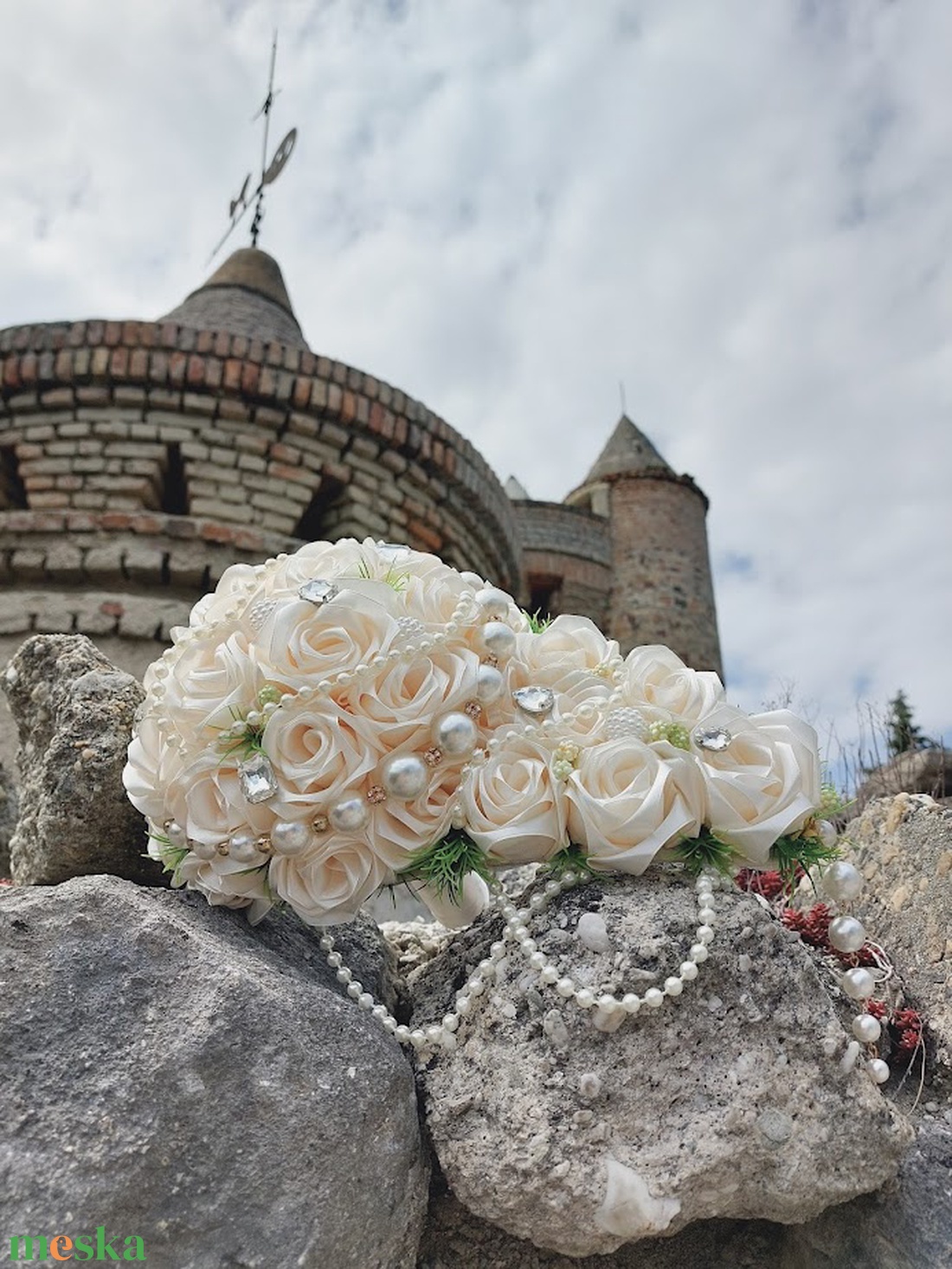 Egy CSEPP elegancia - esküvő - menyasszonyi- és dobócsokor - Meska.hu