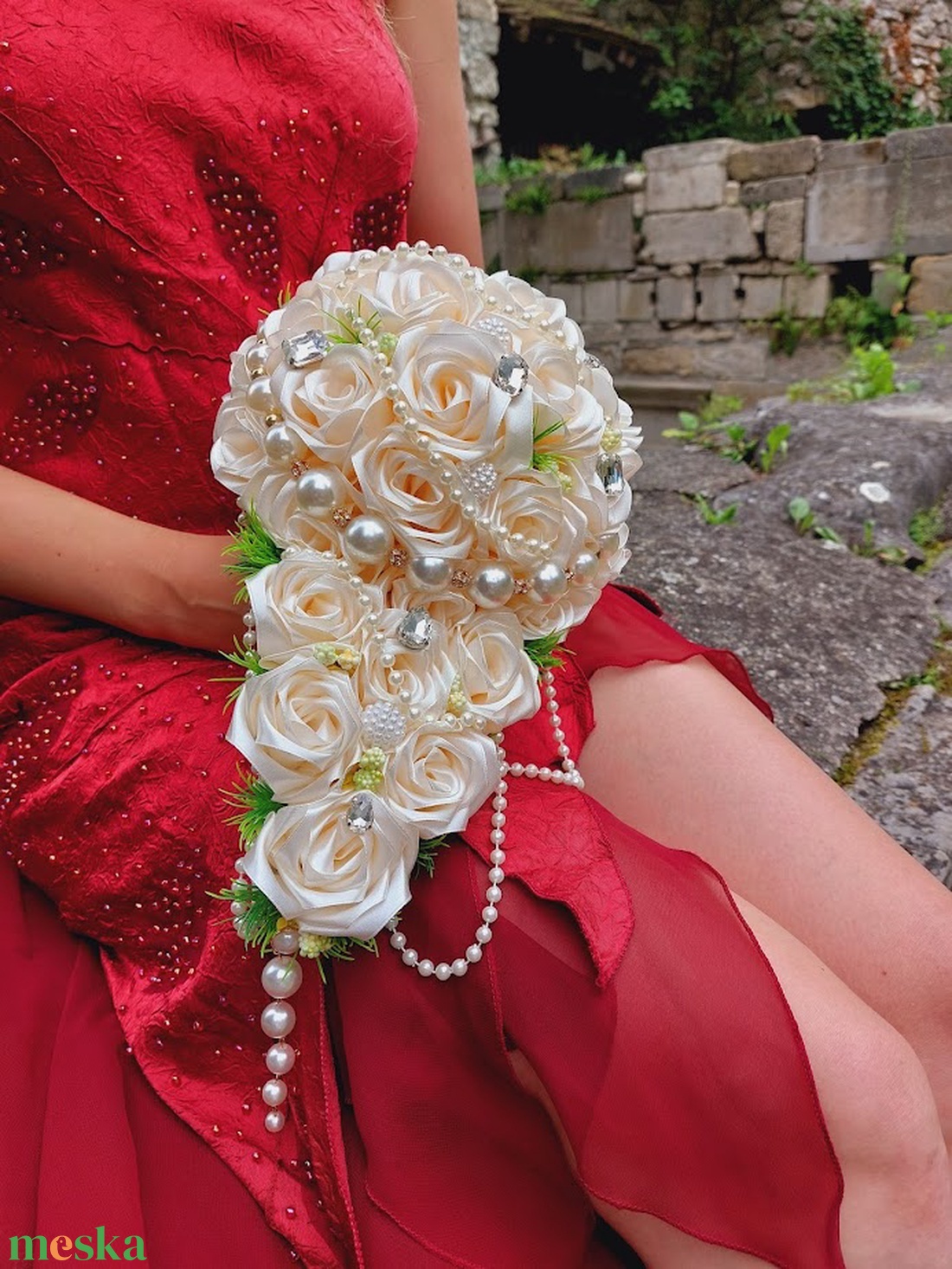 Egy CSEPP elegancia - esküvő - menyasszonyi- és dobócsokor - Meska.hu
