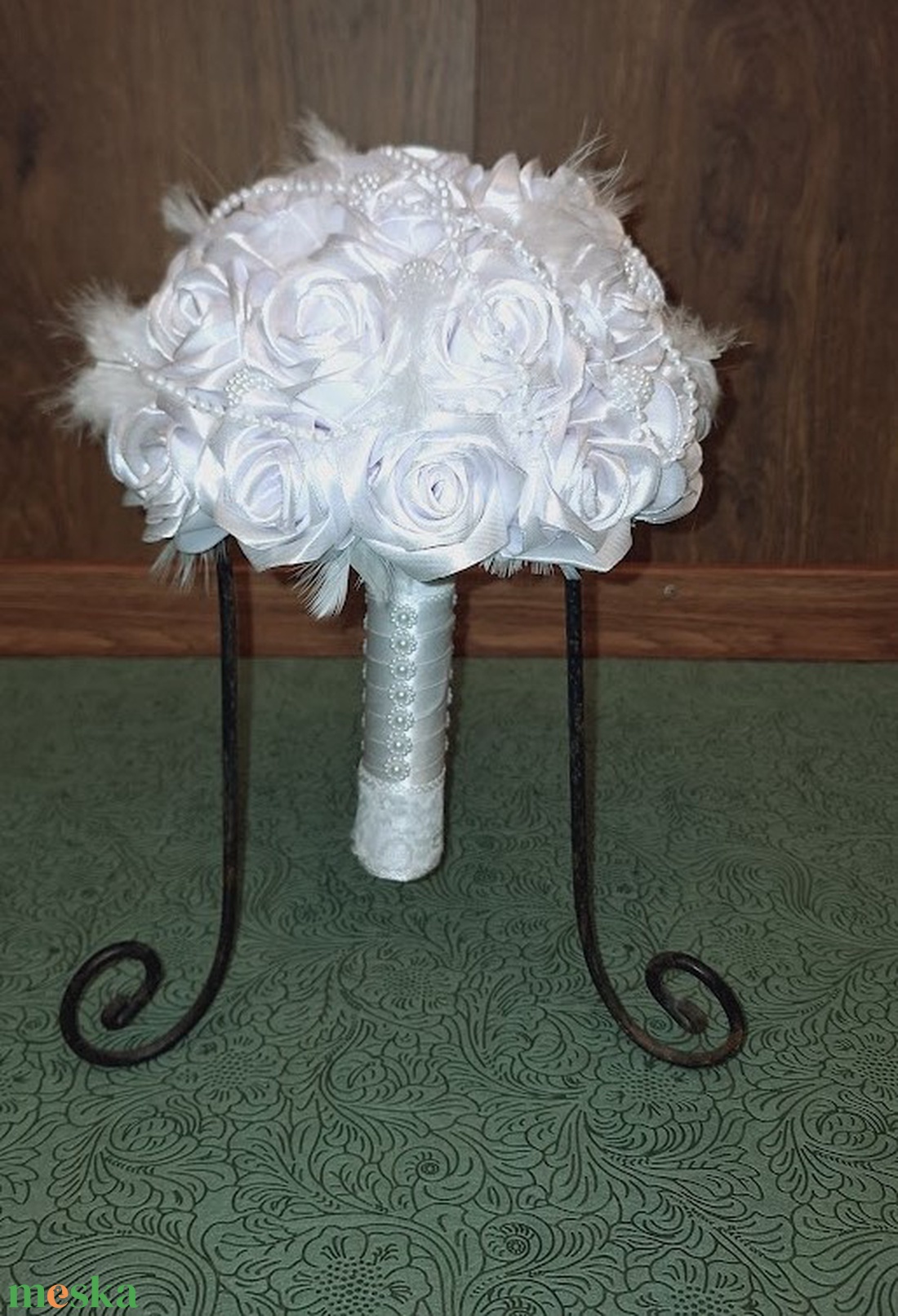 Angyali érintés - esküvő - menyasszonyi- és dobócsokor - Meska.hu