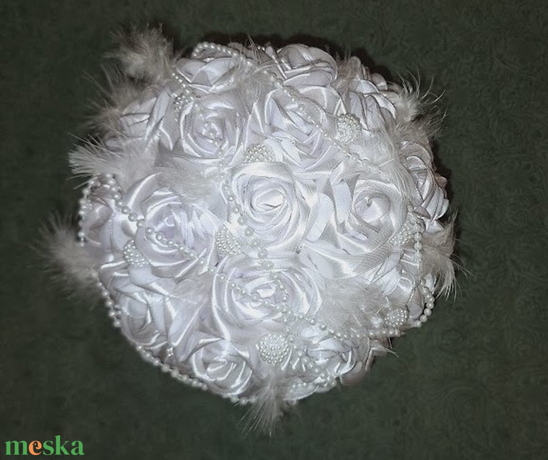 Angyali érintés - esküvő - menyasszonyi- és dobócsokor - Meska.hu