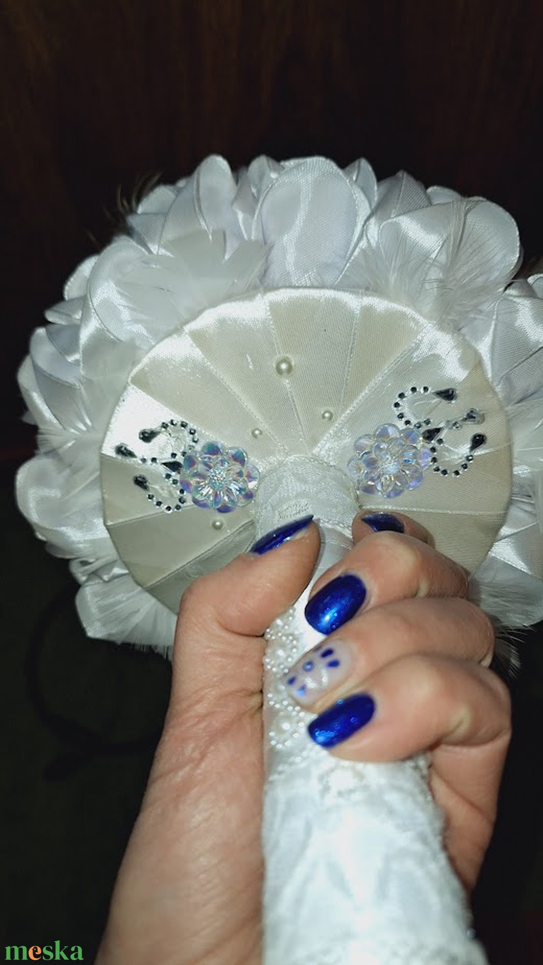 Angyali érintés - esküvő - menyasszonyi- és dobócsokor - Meska.hu