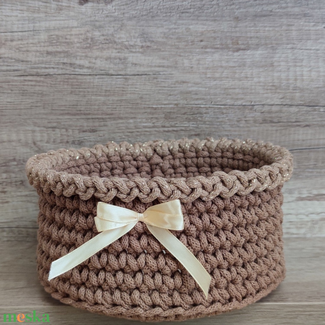 Karácsonyi horgolt kosarak - karácsony - karácsonyi lakásdekoráció - ünnepi asztaldekoráció - Meska.hu