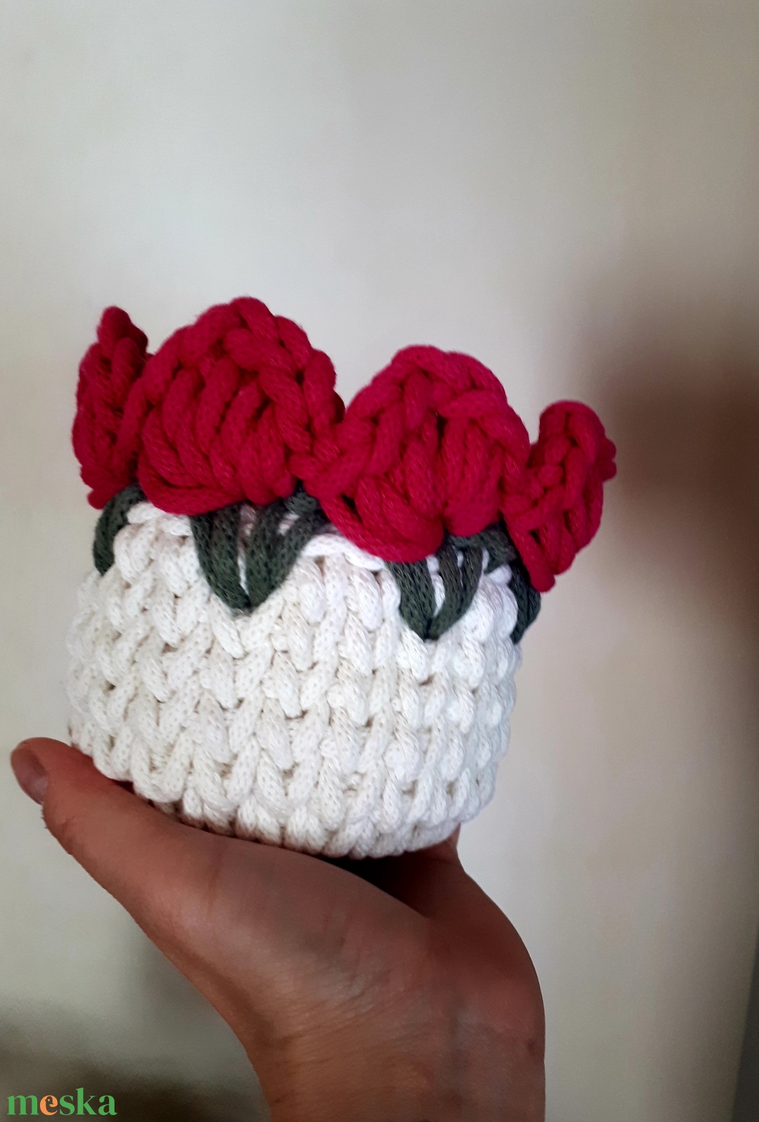 Mini virágos tárolókosár -  - Meska.hu