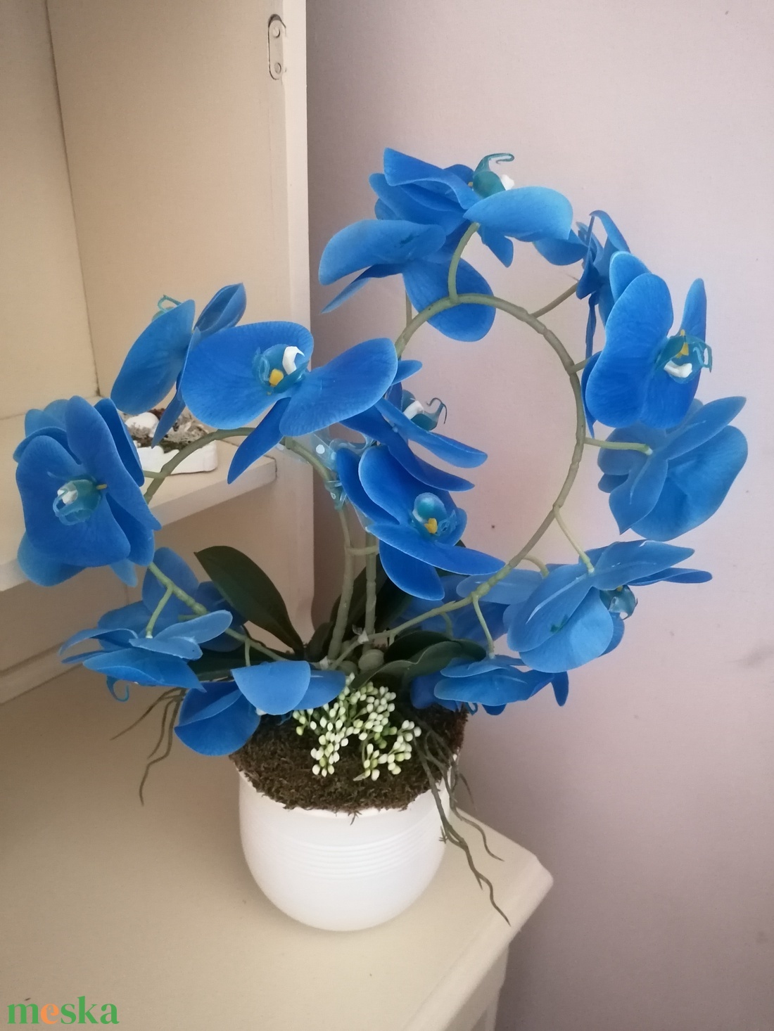 Orchidea asztaldísz - otthon & életmód - dekoráció - virágdísz és tartó - csokor & virágdísz - Meska.hu