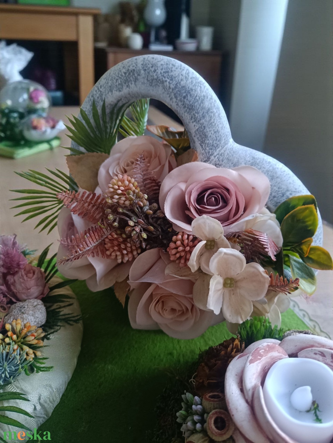 Szív alakú sírdísz - otthon & életmód - vallás - temetkezési tárgy - sírdísz, kegyeleti dísz - Meska.hu Szív alakú sírdísz - otthon & életmód - vallás - temetkezési tárgy - sírdísz, kegyeleti dísz - Meska.hu