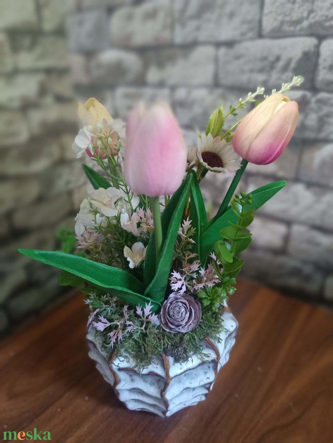 Tavaszi asztaldísz - otthon & életmód - dekoráció - asztal és polc dekoráció - asztaldísz - Meska.hu