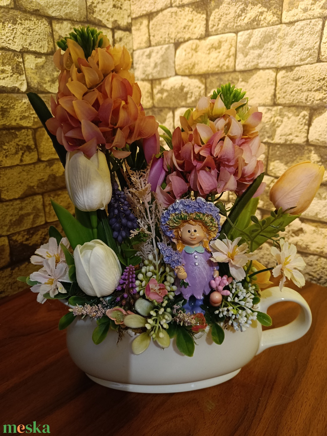 Levendulás kislány - otthon & életmód - dekoráció - asztal és polc dekoráció - asztaldísz - Meska.hu