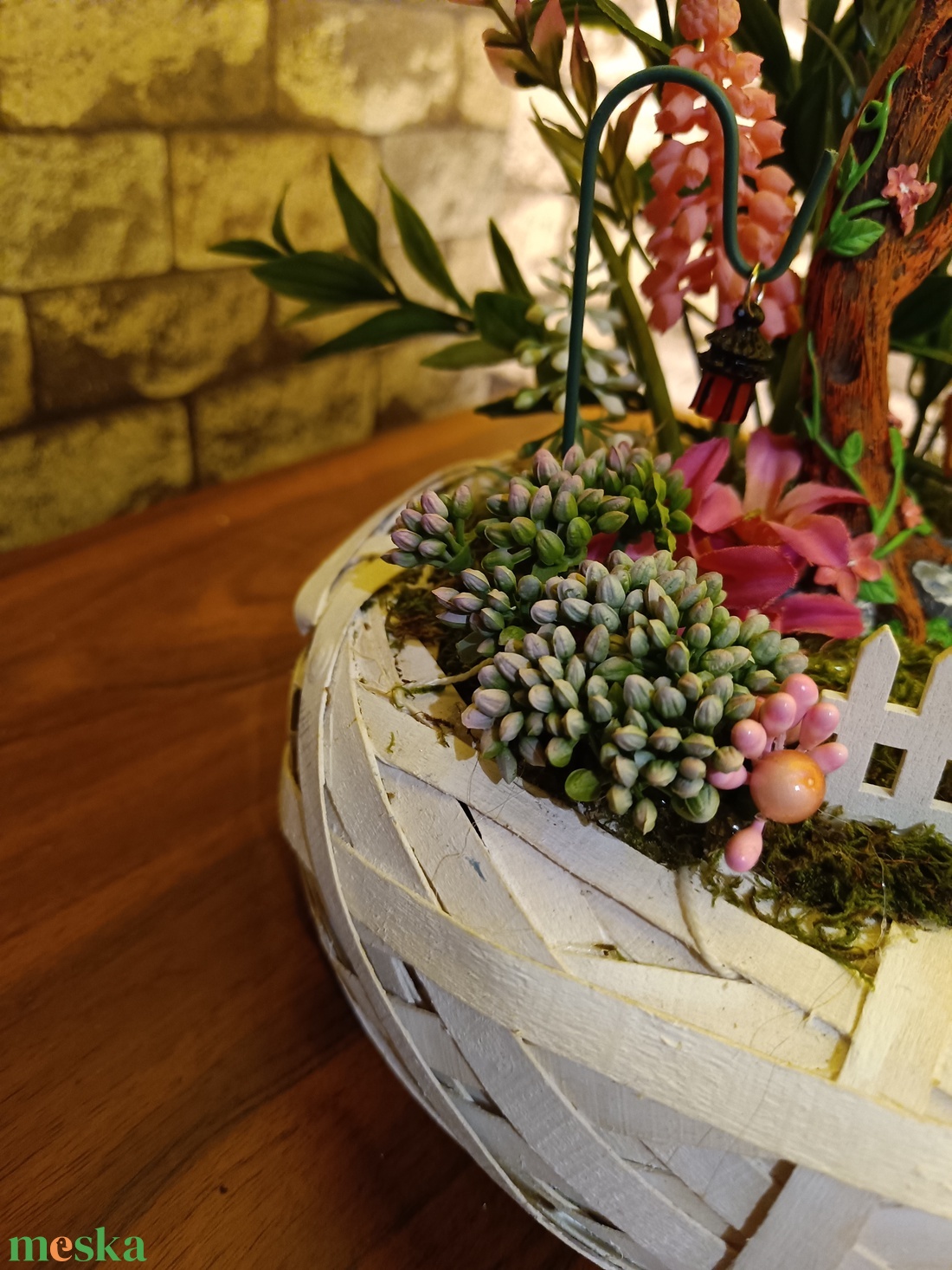 Hintázó nyuszi - otthon & életmód - dekoráció - asztal és polc dekoráció - asztaldísz - Meska.hu