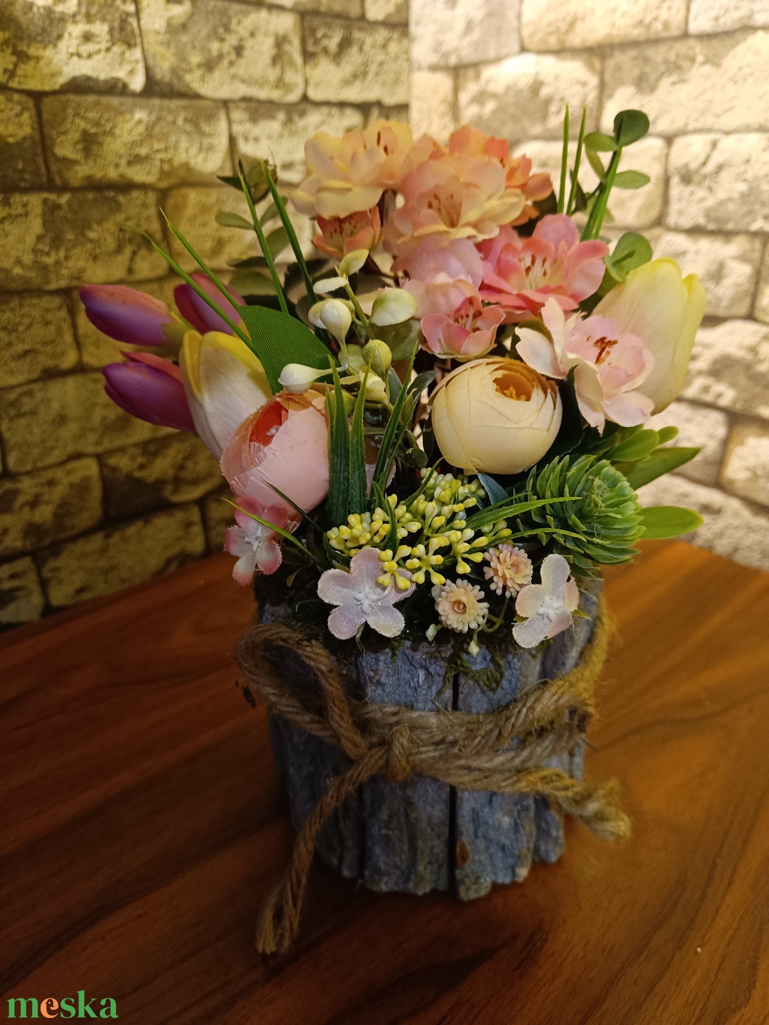 Bogis tavaszi asztaldísz - otthon & életmód - dekoráció - asztal és polc dekoráció - asztaldísz - Meska.hu