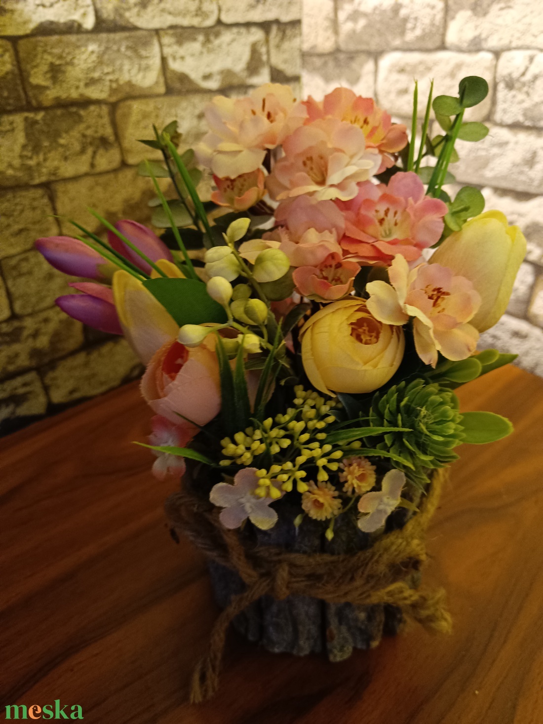 Bogis tavaszi asztaldísz - otthon & életmód - dekoráció - asztal és polc dekoráció - asztaldísz - Meska.hu