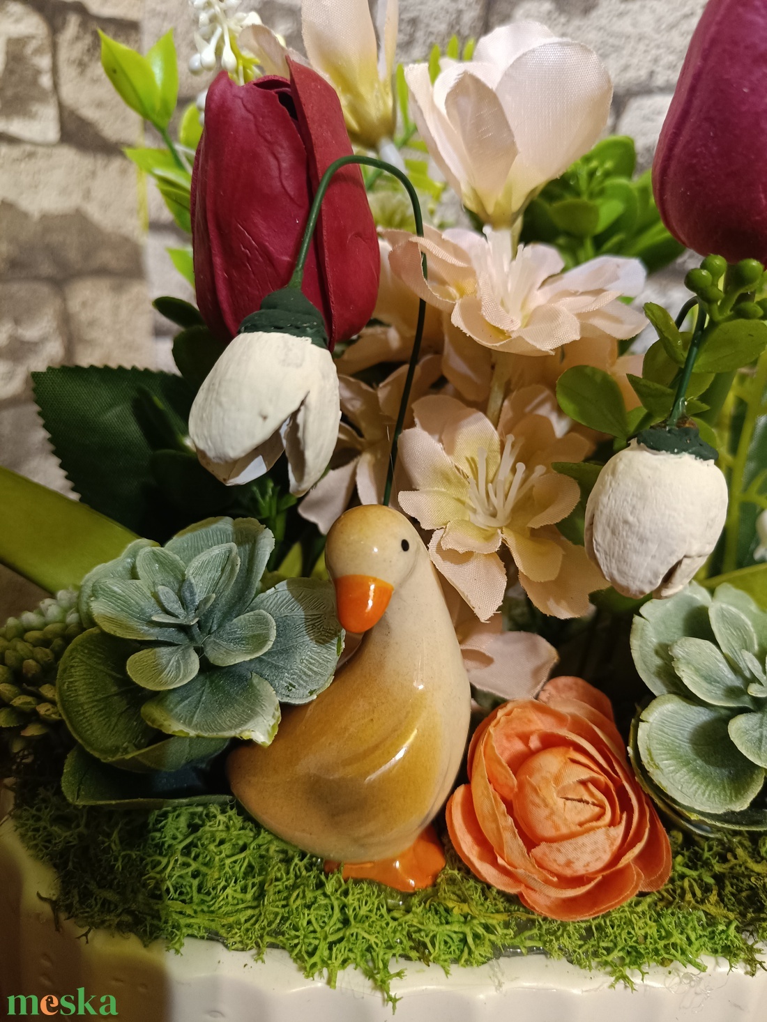 Tavaszi asztaldekoráció - otthon & életmód - dekoráció - asztal és polc dekoráció - asztaldísz - Meska.hu