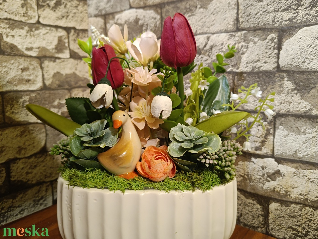 Tavaszi asztaldekoráció - otthon & életmód - dekoráció - asztal és polc dekoráció - asztaldísz - Meska.hu