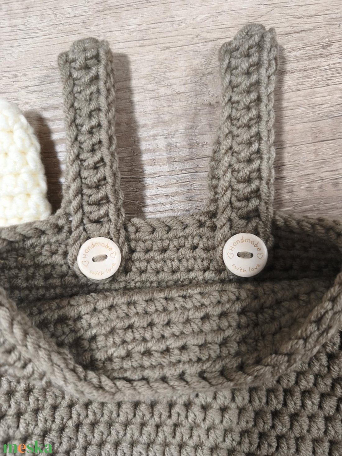 Horgolt pelenkatartó kiságyra - baba - mama - pelenkázó, babafürdető kellékek - pelenkatároló (kosár, fali) - Meska.hu