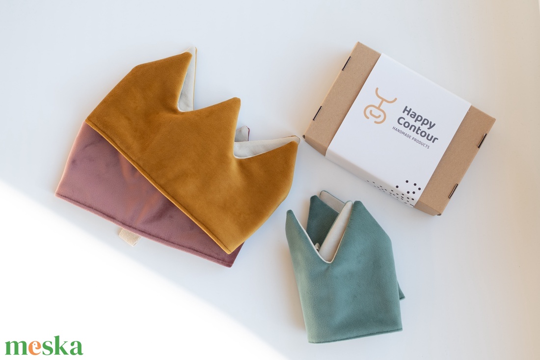 Textil korona - bársony - ruha & divat - jelmez & álarc - álarc - Meska.hu