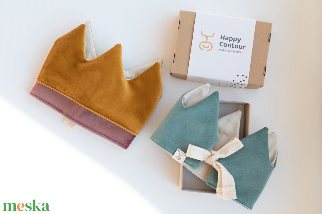 Textil korona - bársony - ruha & divat - jelmez & álarc - álarc - Meska.hu