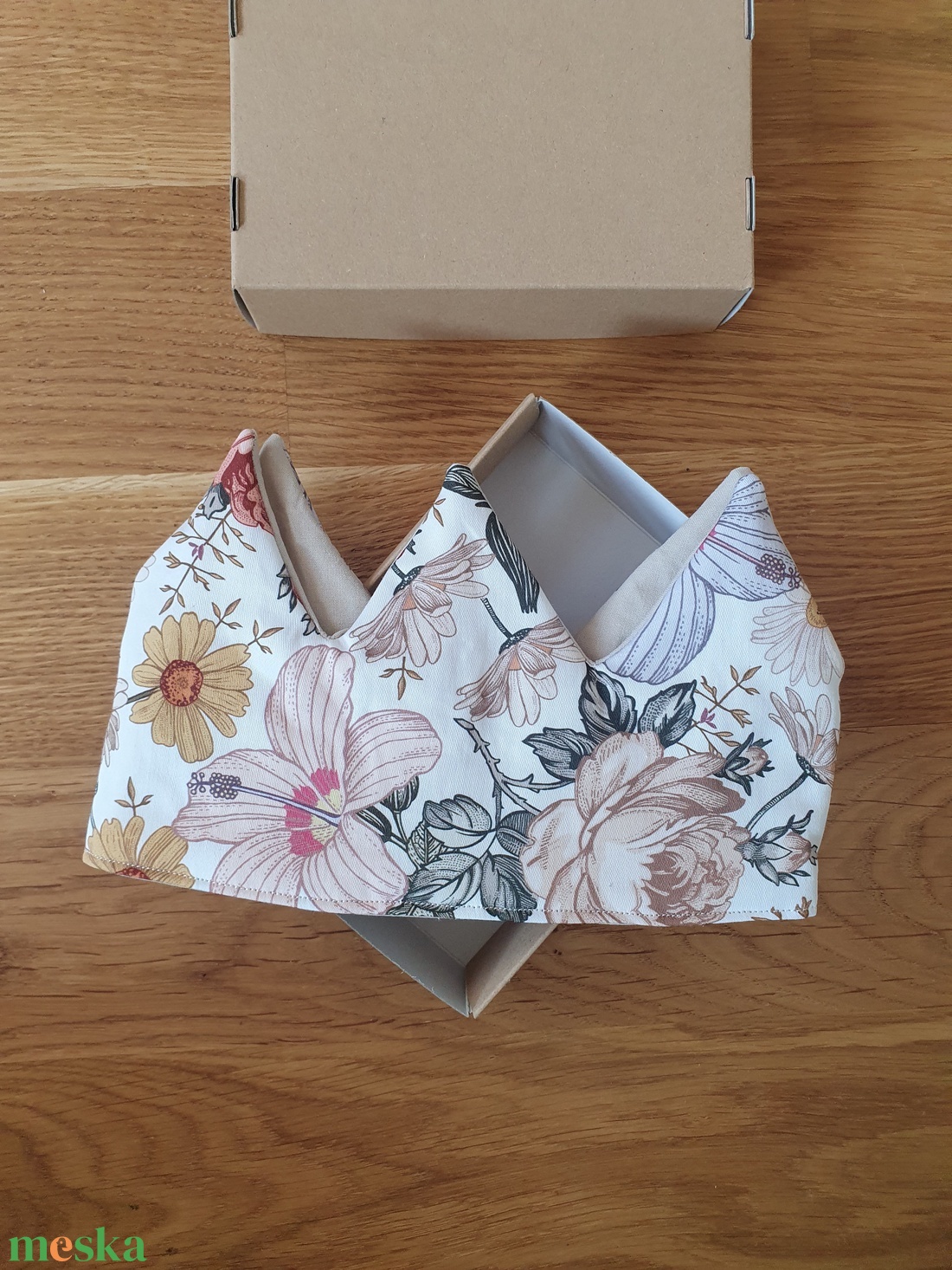 Textil korona, fejdísz - ruha & divat - jelmez & álarc - jelmez - Meska.hu