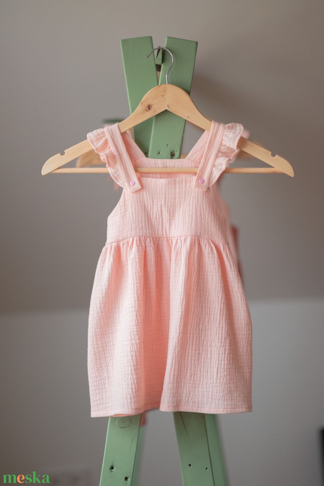 Kislány ruha -  rózsaszín - játék & sport - baba & babaház - játékbaba, babakellék - Meska.hu