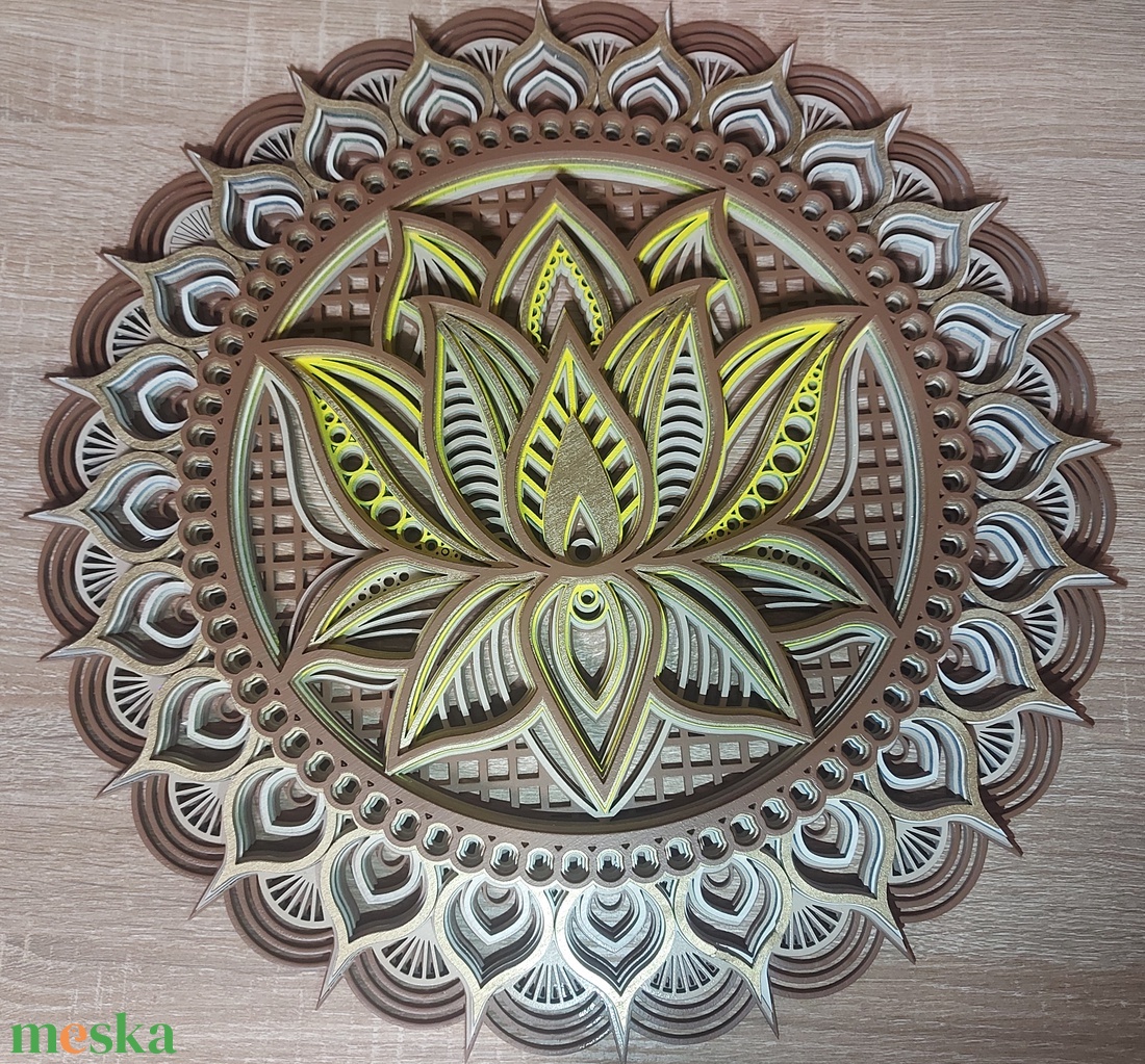 3D lótusz mandala - otthon & életmód - dekoráció - fali és függő dekoráció - girland, zászlófűzér - Meska.hu 3D lótusz mandala - otthon & életmód - dekoráció - fali és függő dekoráció - girland, zászlófűzér - Meska.hu