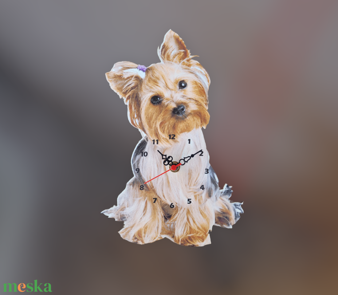 Yorkie fali óra - otthon & életmód - dekoráció - fali és függő dekoráció - falióra & óra - Meska.hu Yorkie fali óra - otthon & életmód - dekoráció - fali és függő dekoráció - falióra & óra - Meska.hu