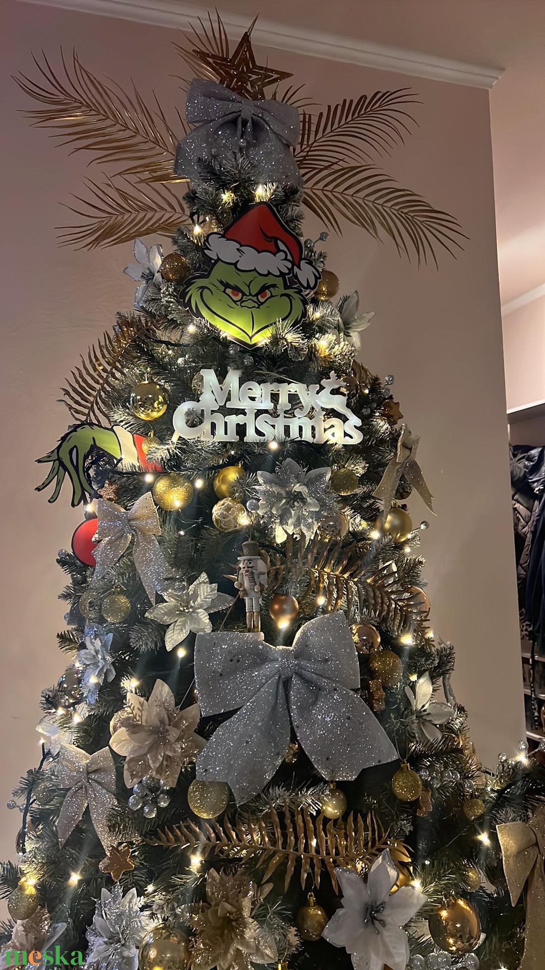 Grincs karácsonyfa dísz  - karácsony - karácsonyi lakásdekoráció - karácsonyfadíszek - Meska.hu