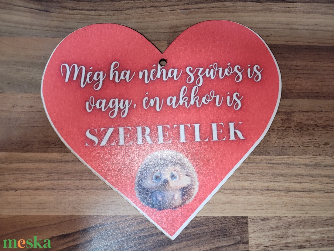 Sziv alakú ajándék tábla  - otthon & életmód - dekoráció - fali és függő dekoráció - falra akasztható dekor - Meska.hu