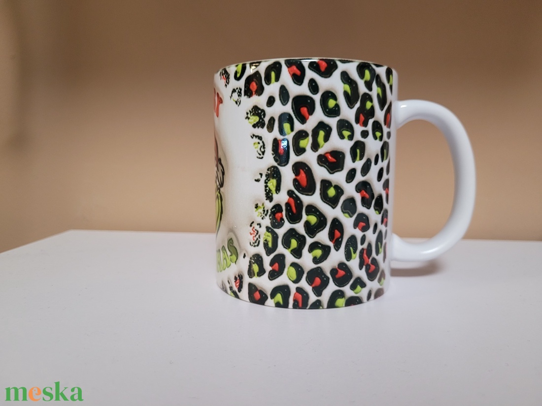 Grincs mintás 3 d hatású bögre  - otthon & életmód - konyhafelszerelés, tálalás - tálalás - bögre & csésze - Meska.hu