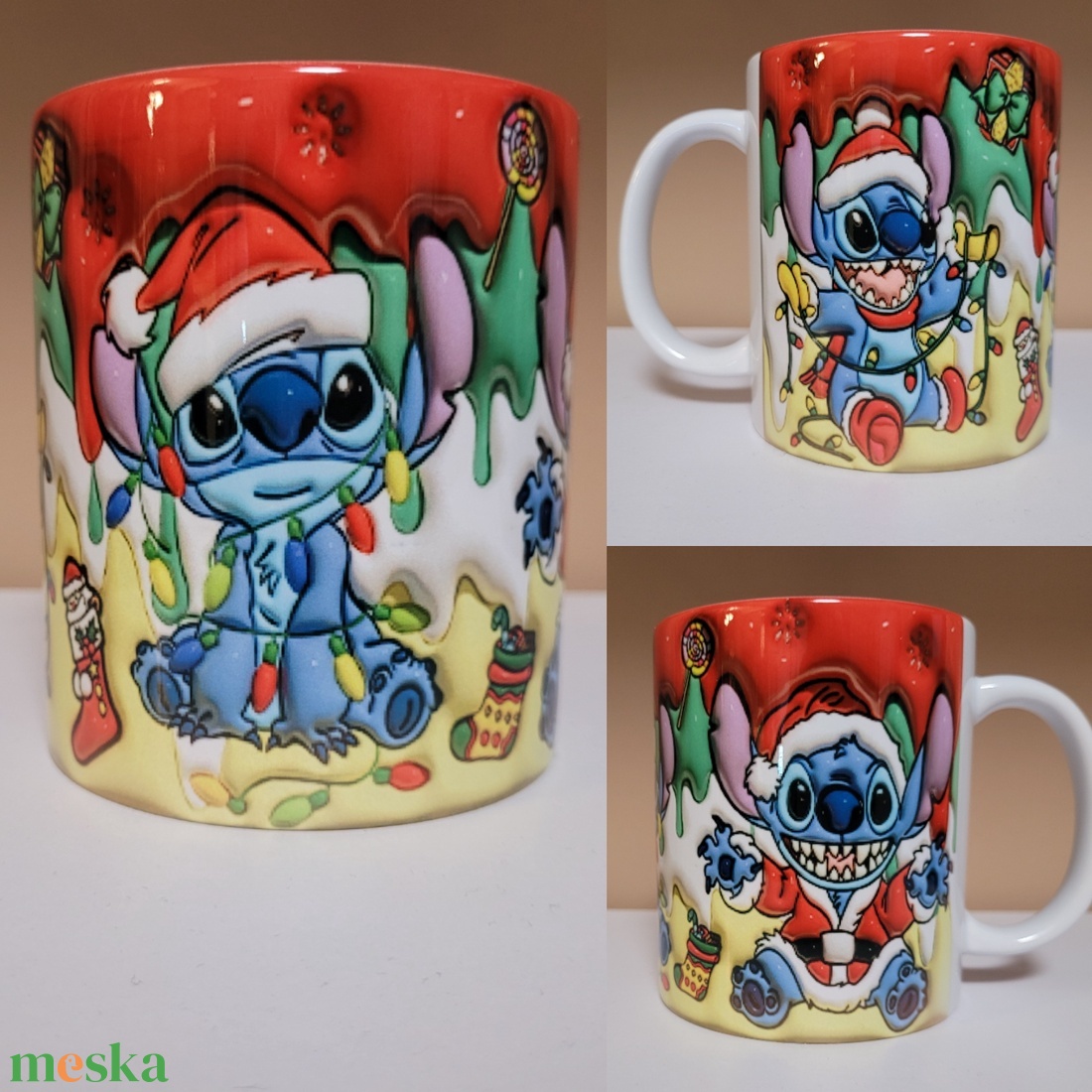Stitch bögre  - otthon & életmód - konyhafelszerelés, tálalás - tálalás - bögre & csésze - Meska.hu