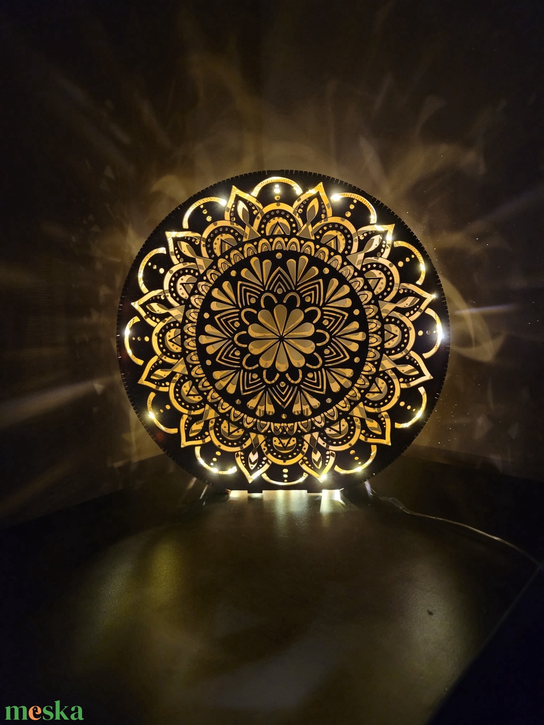 Mandala mintás led lámpa  - otthon & életmód - lámpa - állólámpa - Meska.hu